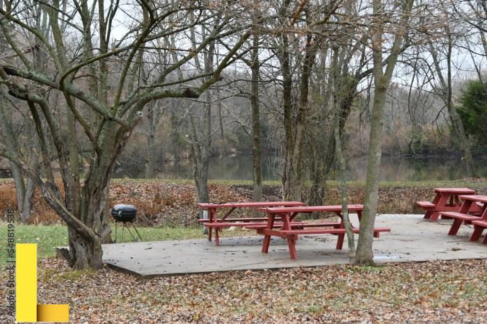 Kay park picnic tables