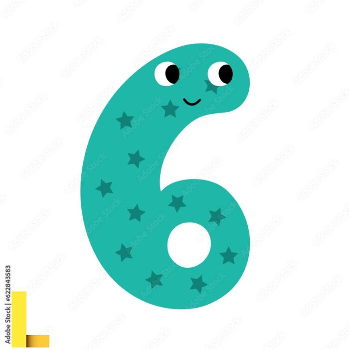 Blue Clipart Number - Number 6 Clipart, HD Png Download - vhv