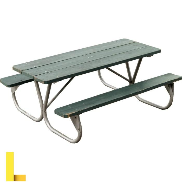 Steel picnic table frame