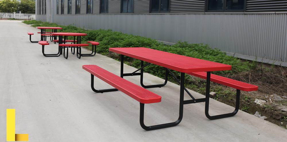 Outdoor thermoplastic coated picnic table