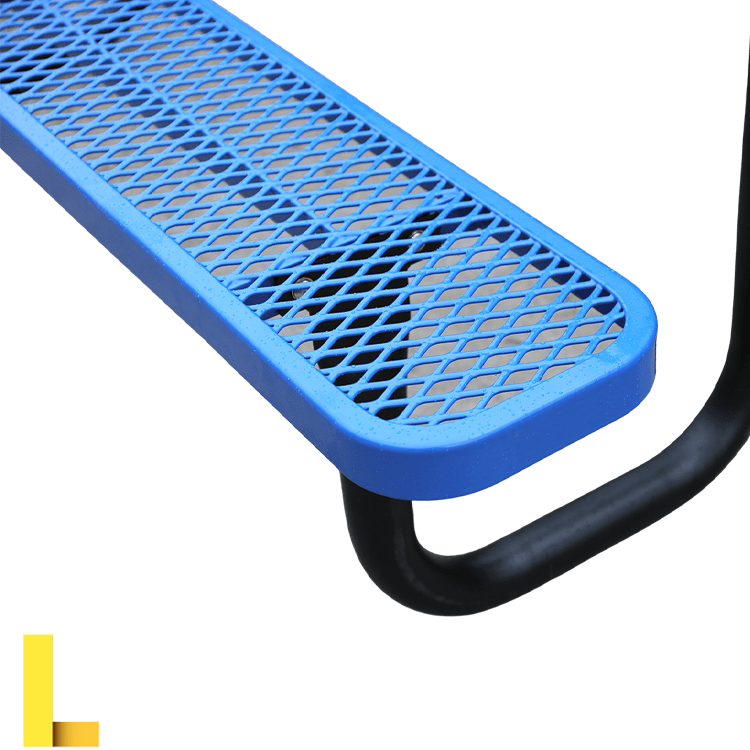 Heavy-Duty Plastic-Coated Perforated Square Picnic Table - TreeTop Products