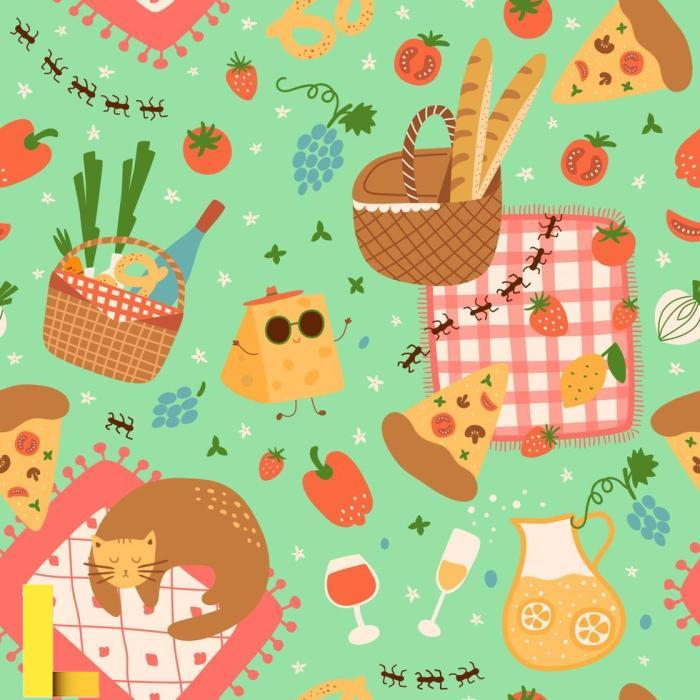 Cute little kids picnic together cartoon vector 17588824 Vector Art at ...