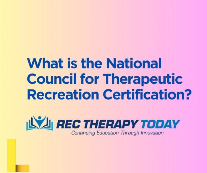 National Council for Therapeutic Recreation Certification on LinkedIn ...