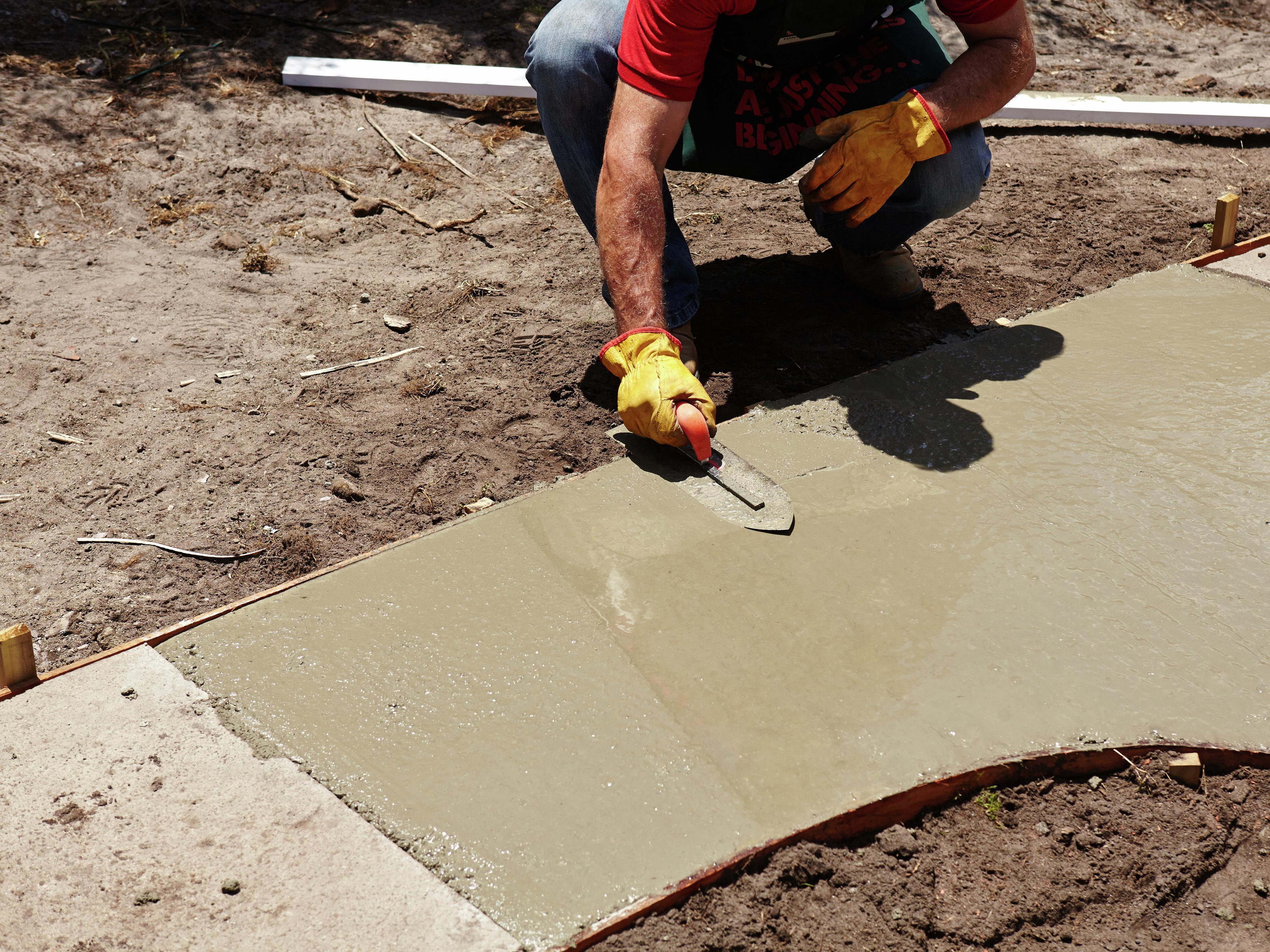 Concrete picnic table