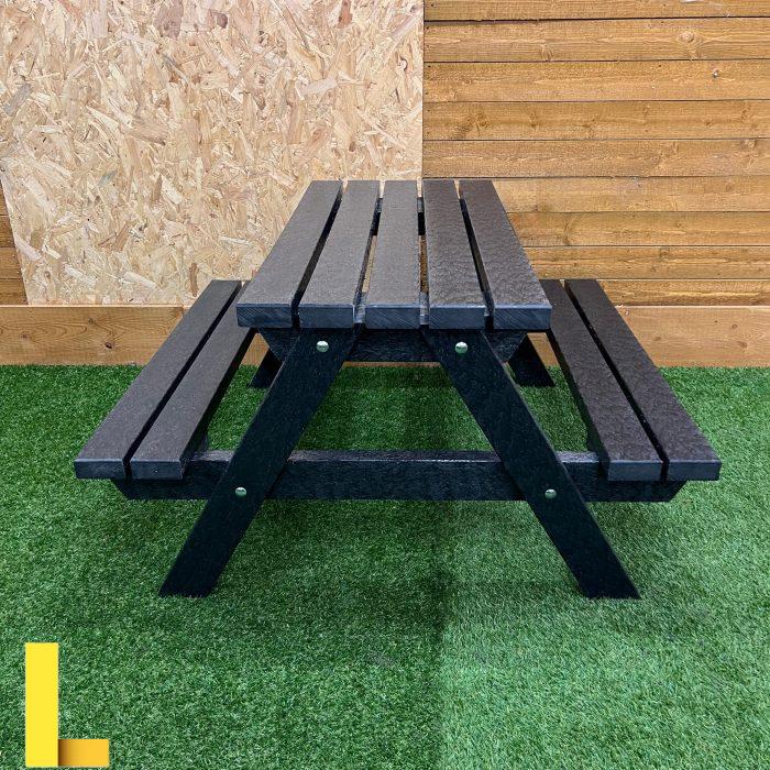 Plastic coated picnic tables