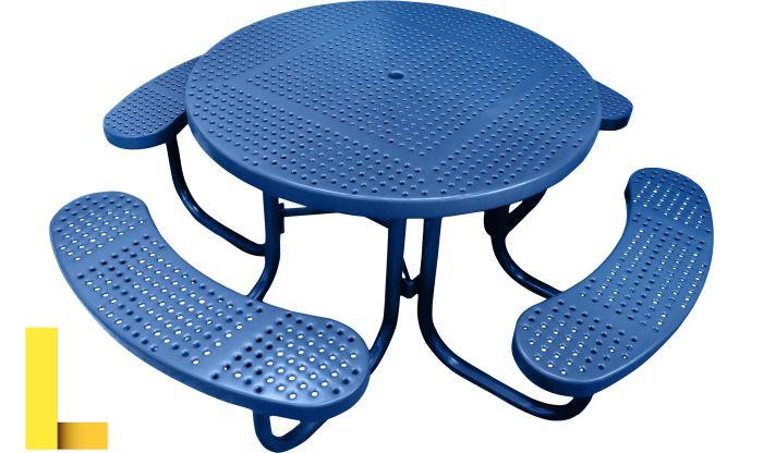 Heavy-Duty Round Plastic-Coated Table TPT-70 - - Picnic Tables by ...