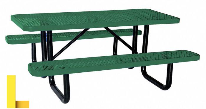 Expanded Metal, Thermoplastic Coated, Picnic Table - 4HUR6|4HUR6 - Grainger