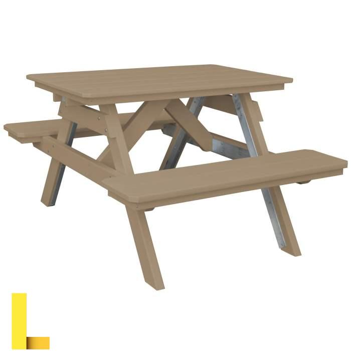 Lakeland Mills 6' Picnic Table with Attached Benches - 307358, Patio ...