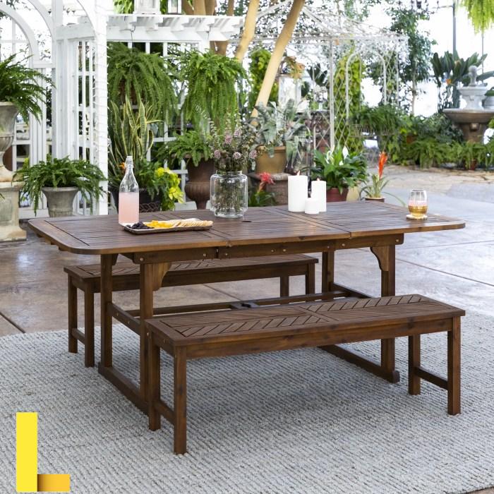 Manor Park Wooden Picnic Table with Umbrella Hole, Multiple Colors and ...