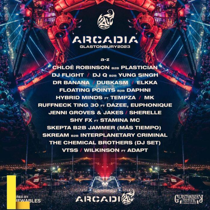 Arcadia reveals Glastonbury line-up and arena details - Data Transmission