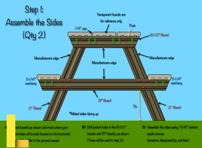 Composite Picnic Table Fold Up Table nice conditio | Live and Online ...