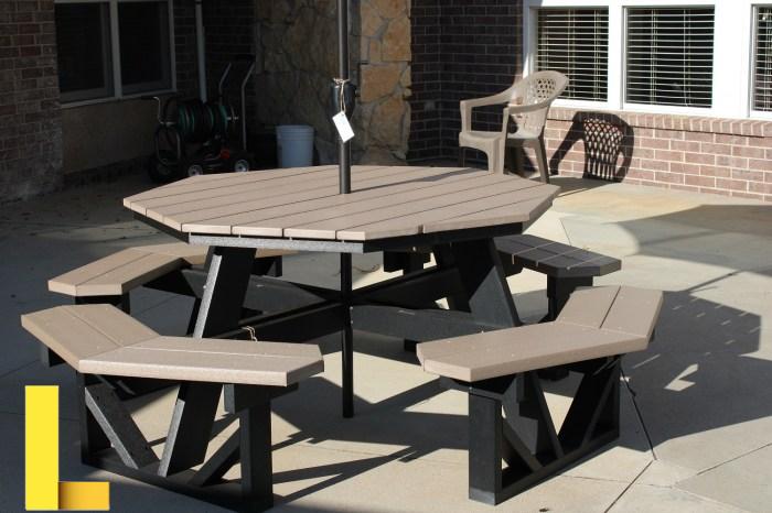 Composite Poly Octagon Picnic Table - Projective Fabrication