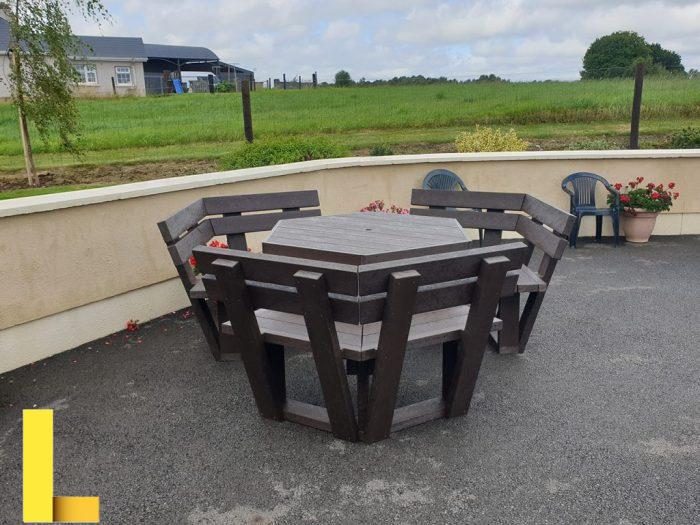 Hex picnic table