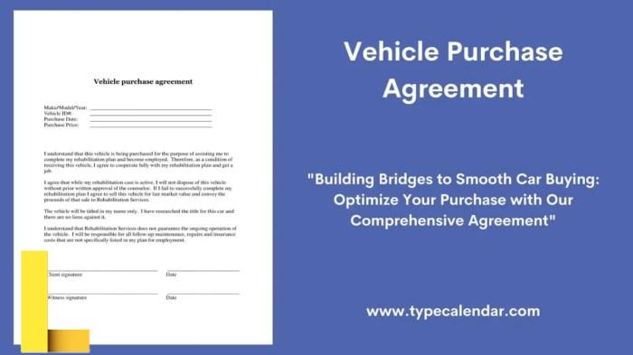 Recreational vehicle purchase agreement