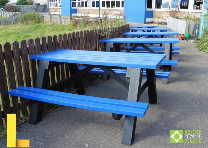 Recycled Plastic Round Picnic Table