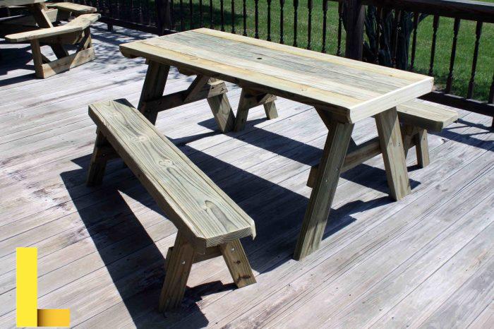 8' Picnic Table with Attached Benches | Live and Online Auctions on ...