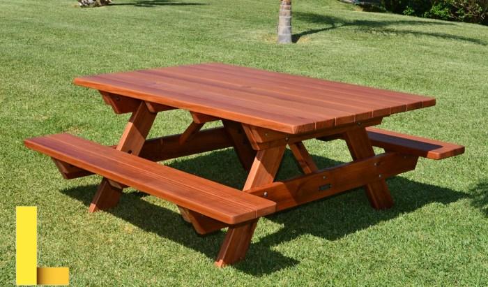 Redwood Picnic Table, Customize your Redwood Table