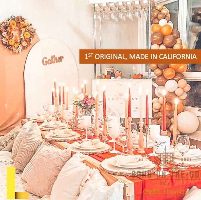Boho picnic table rental