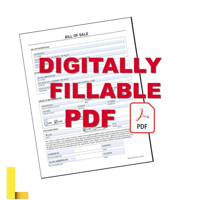 2025 Recreational Vehicle Bill of Sale Form - Fillable, Printable PDF ... Recreational vehicle bill of sale
