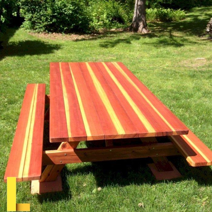 Redwood Picnic Table, Customize your Redwood Table