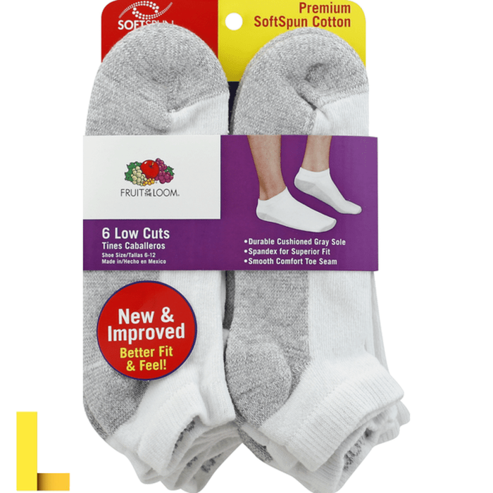 Fruit of the Loom Socks, Low Cuts (6 each) Delivery or Pickup Near Me ...