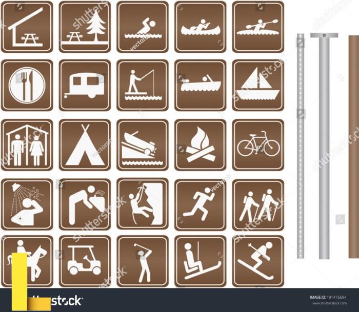 Public recreation signs